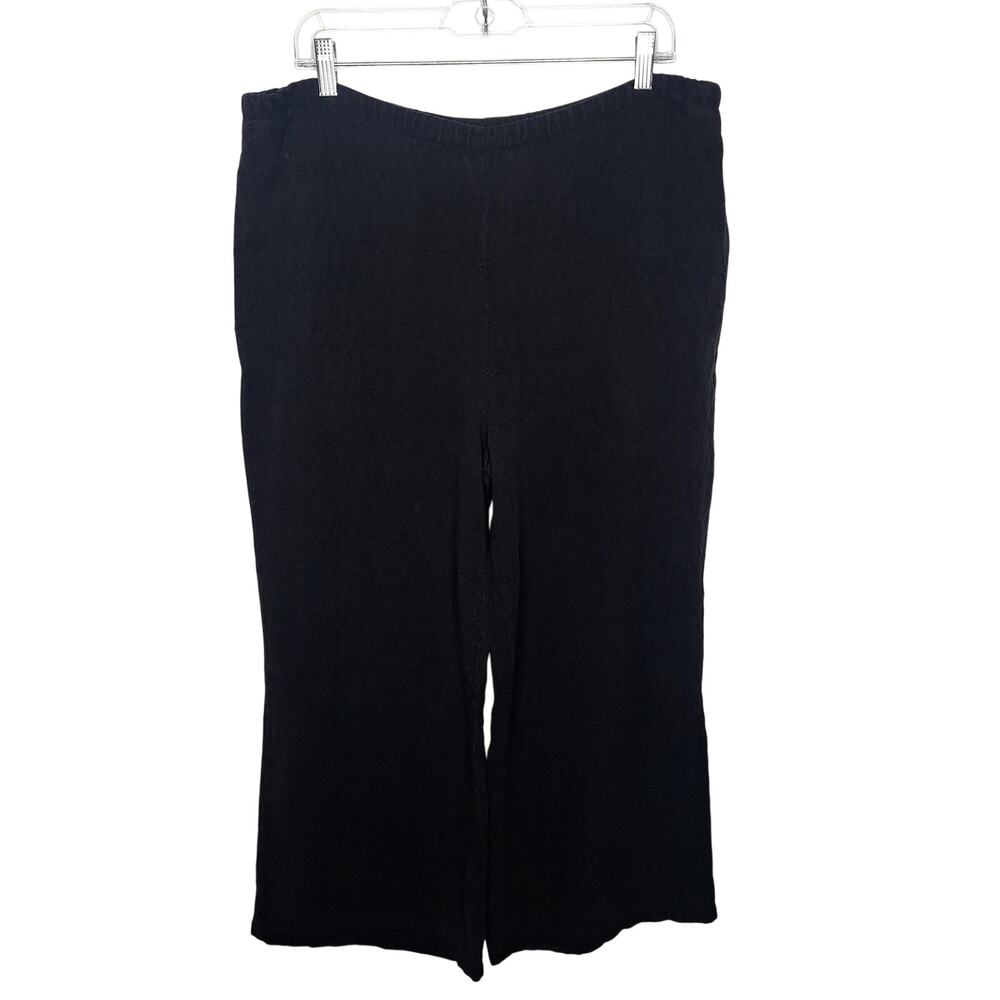 Vintage 90s Mill Valley Flood Pants M/L Wide Leg Pull On Textured Lagenlook